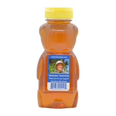 Sweet Squeeze Raw Orange Blossom Honey – 12oz Bear – Buzzn Bee