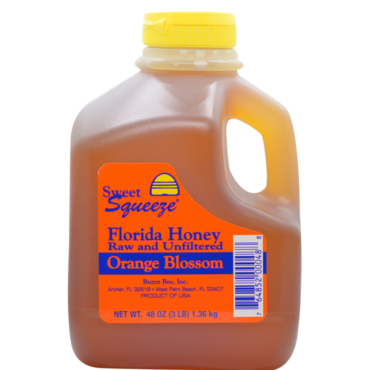 Sweet Squeeze Raw Orange Blossom Honey - 3lb Jug – Buzzn Bee Farm