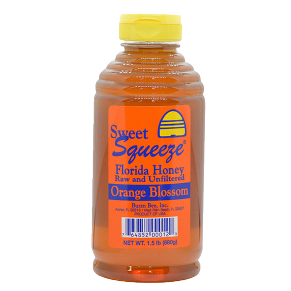 1.5lb orange blossom Florida Honey container