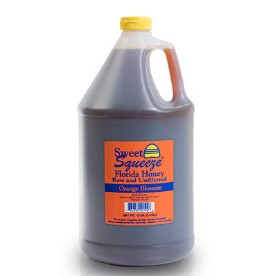 Sweet Squeeze Raw Orange Blossom Honey - 12lb Gallon – Buzzn Bee